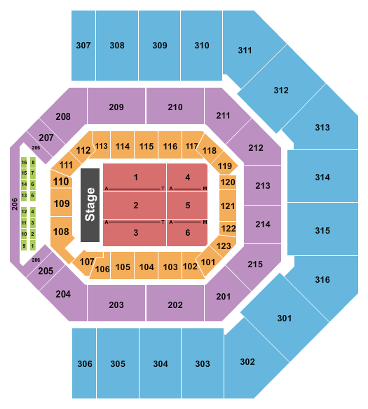 Credit One Stadium Jelly Roll Seating Chart